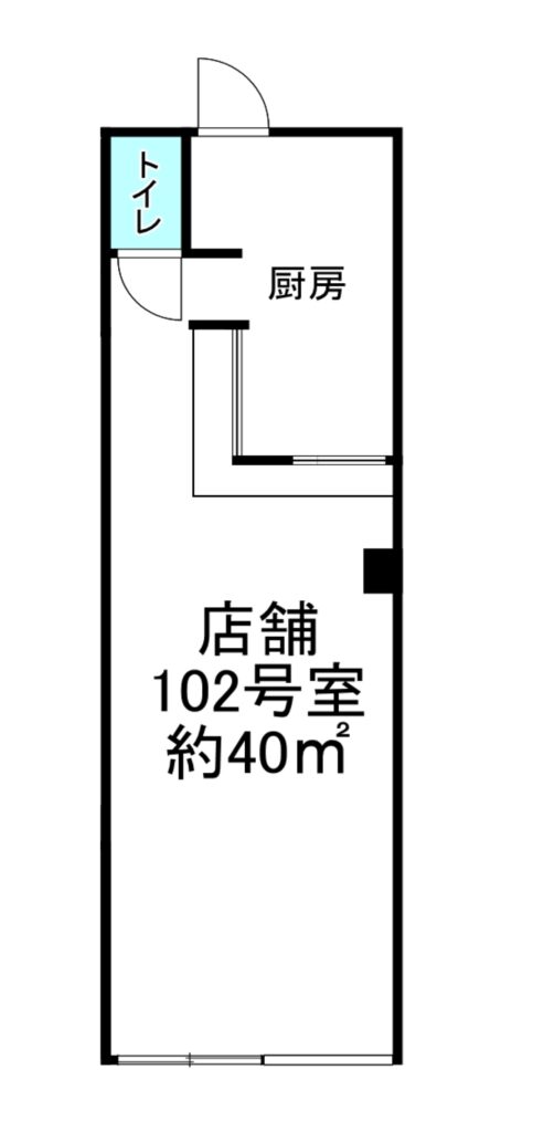 東三国 重飲食可能 1階路面店舗 図面